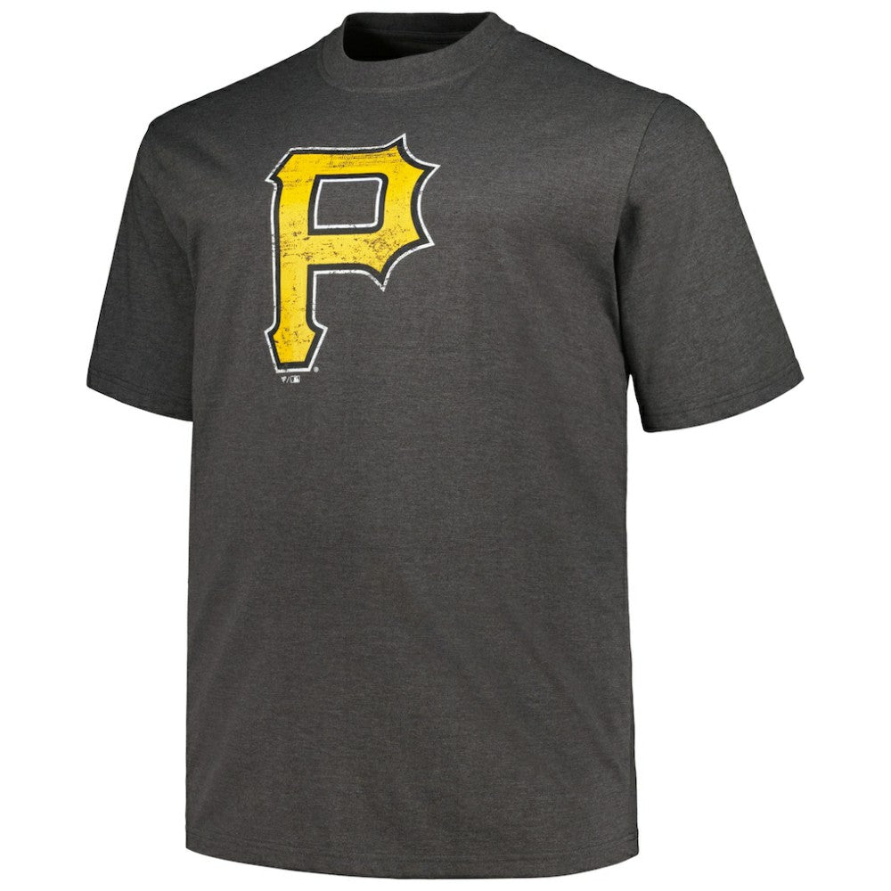 Pittsburgh Pirates Profile Big & Tall Weathered Logo T-Shirt - MLB T-shirts