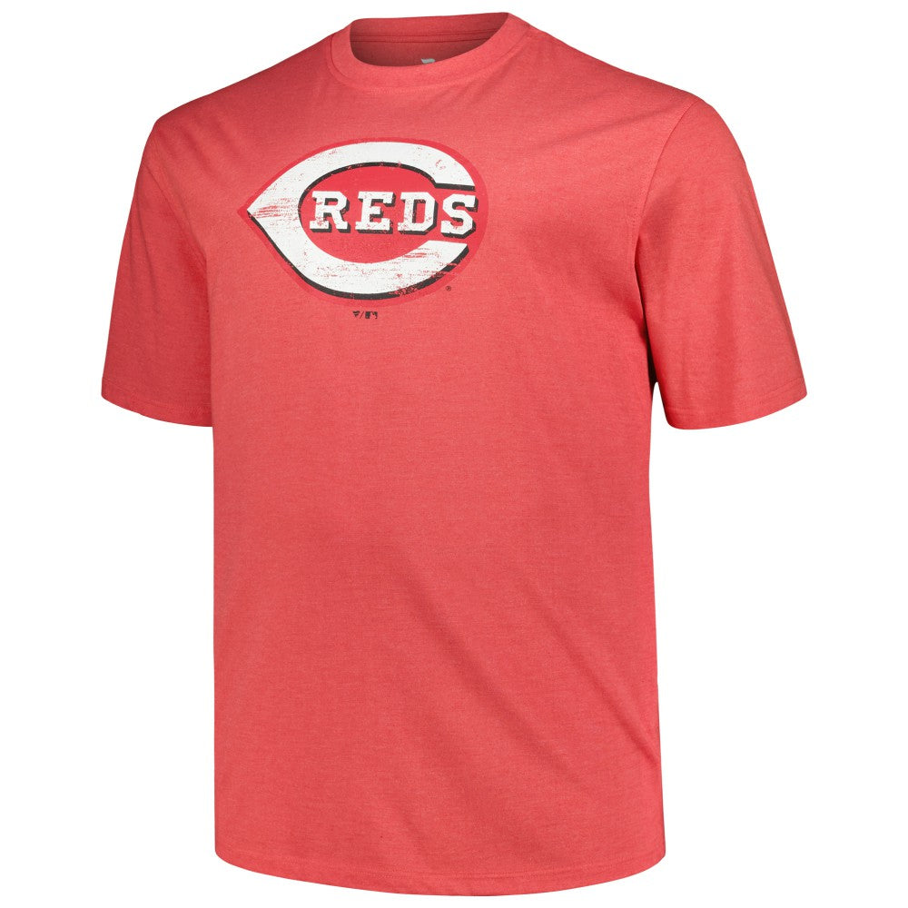 Cincinnati Reds Profile Big & Tall Weathered Logo T-Shirt - MLB T-shirts