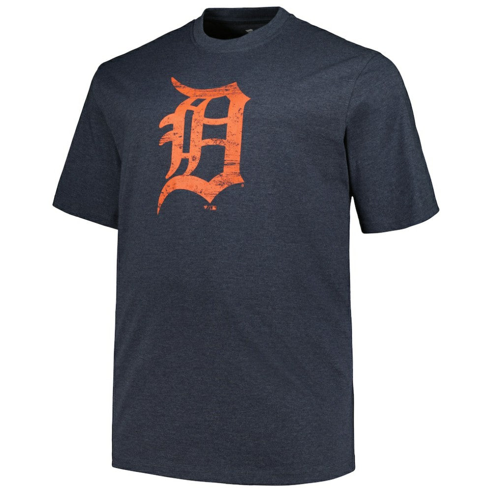 Detroit Tigers Profile Big & Tall Weathered Logo T-Shirt - MLB T-shirts