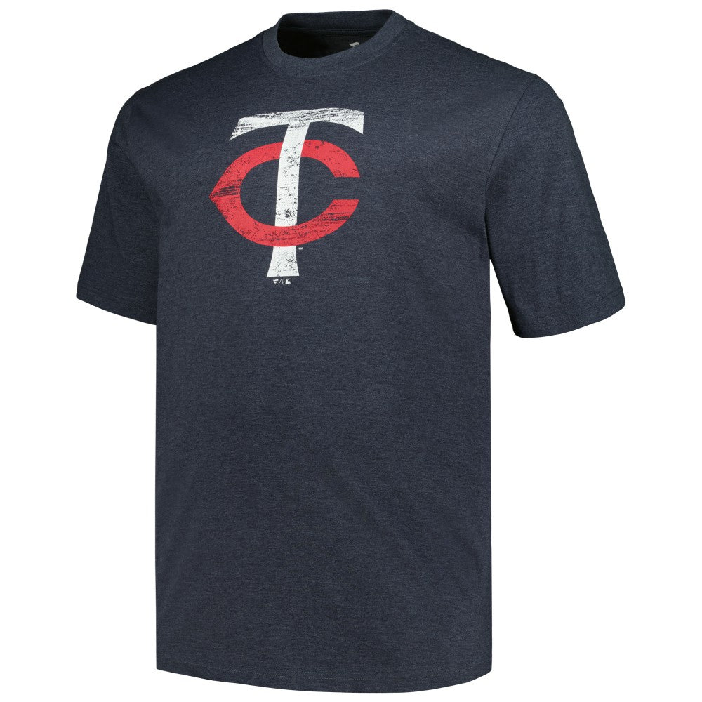Minnesota Twins Profile Big & Tall Weathered Logo T-Shirt - MLB T-shirts
