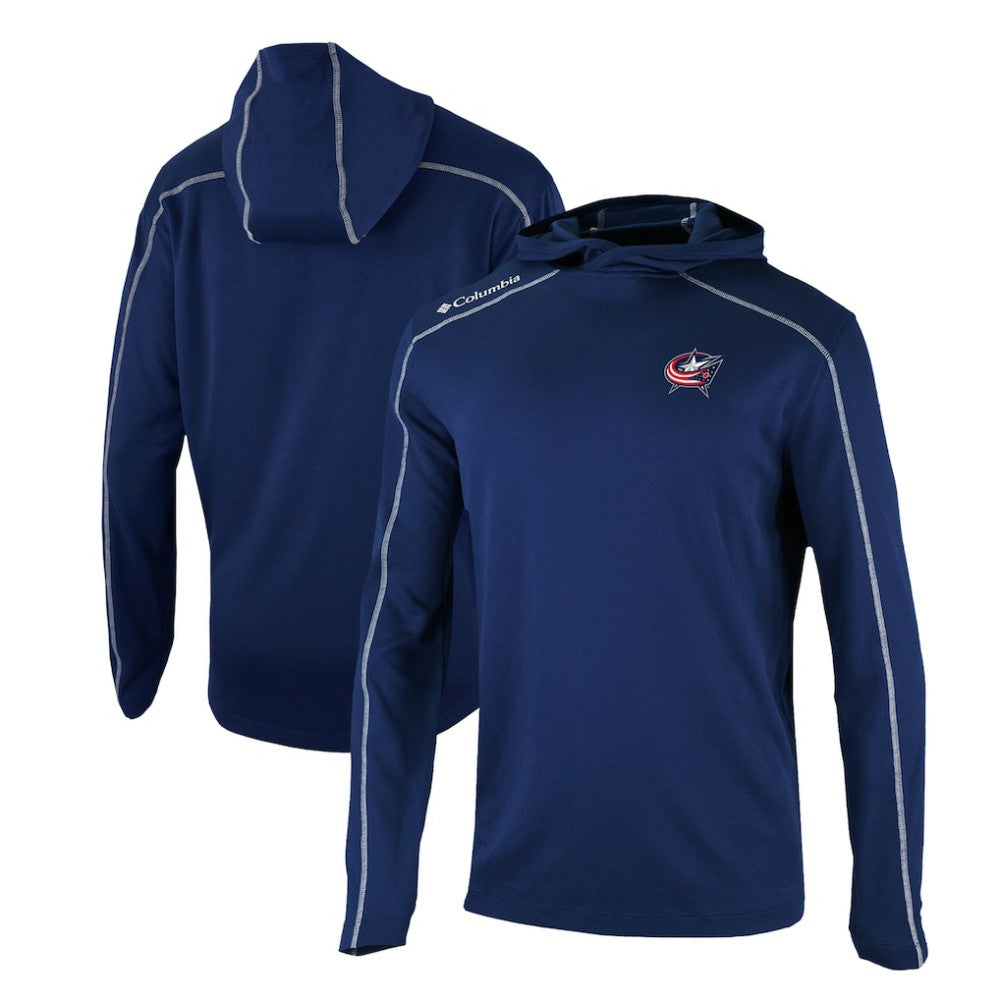 Columbus Blue Jackets Columbia Omni-Wick Shotgun Long Sleeve Hoodie T-Shirt -  NHL T-shirts