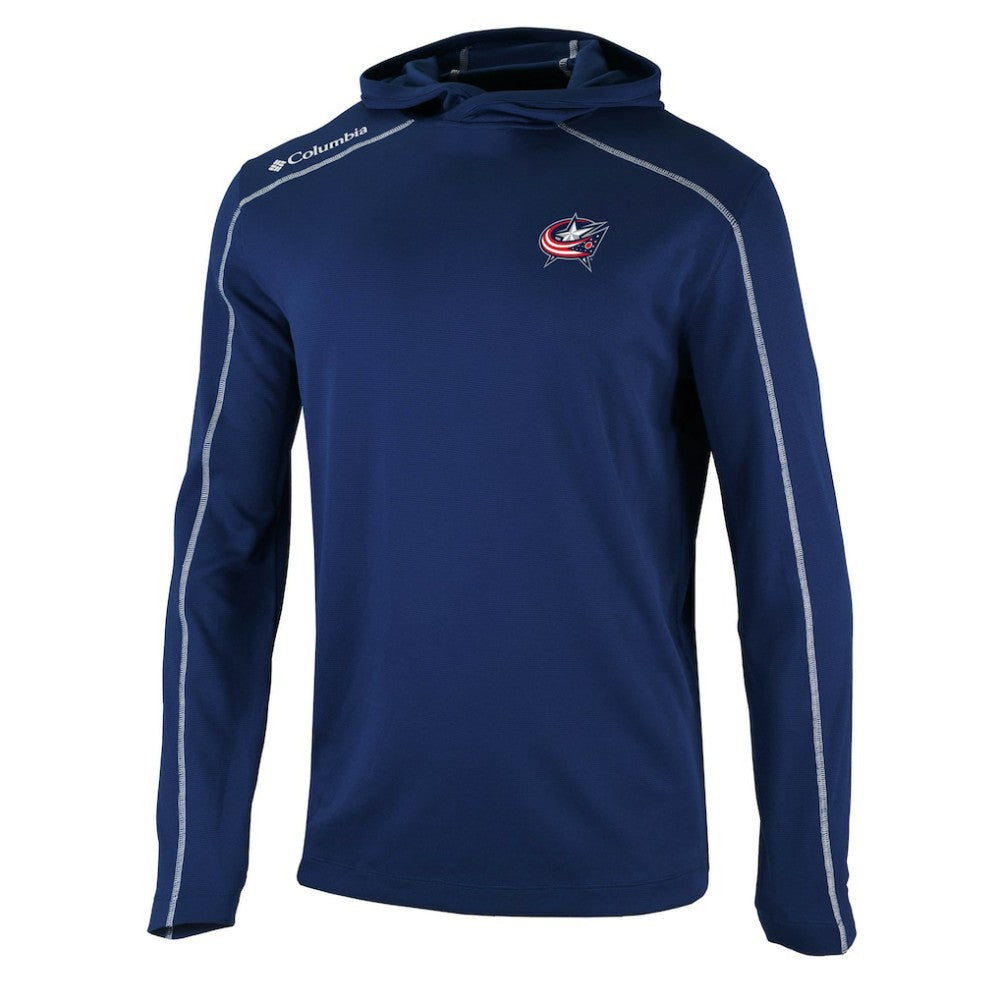 Columbus Blue Jackets Columbia Omni-Wick Shotgun Long Sleeve Hoodie T-Shirt -  NHL T-shirts