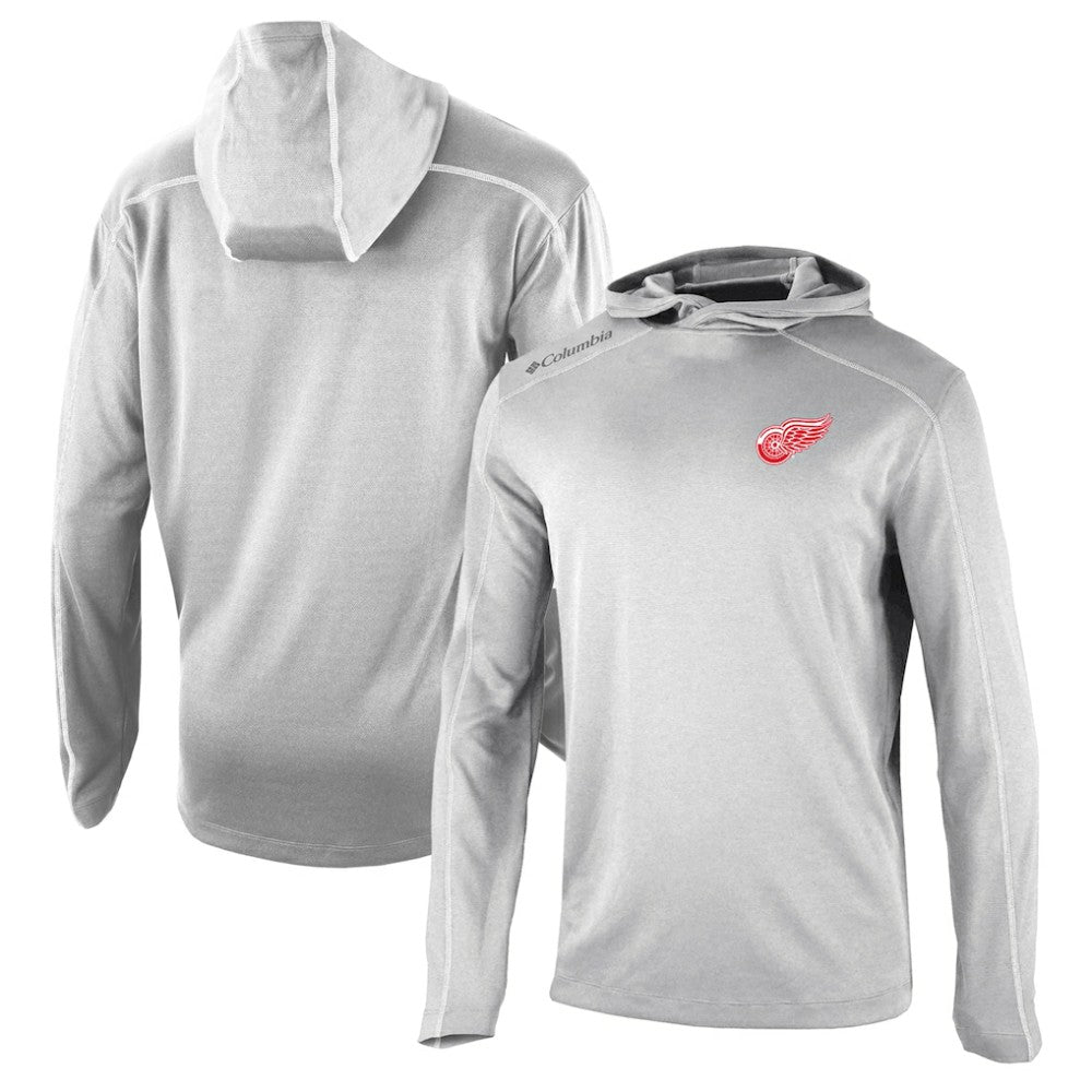 Detroit Red Wings Columbia Omni-Wick Shotgun Long Sleeve Hoodie T-Shirt -  NHL T-shirts