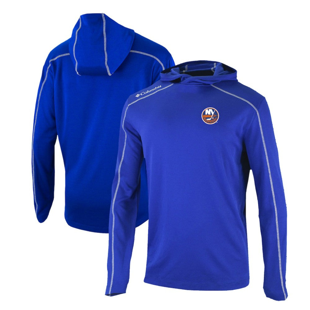 New York Islanders Columbia Omni-Wick Shotgun Long Sleeve Hoodie T-Shirt -  NHL T-shirts
