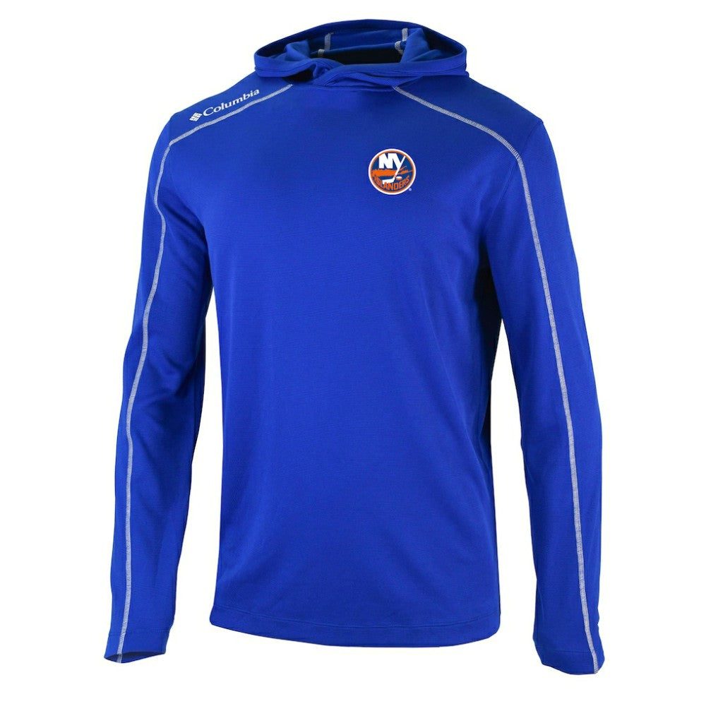 New York Islanders Columbia Omni-Wick Shotgun Long Sleeve Hoodie T-Shirt -  NHL T-shirts