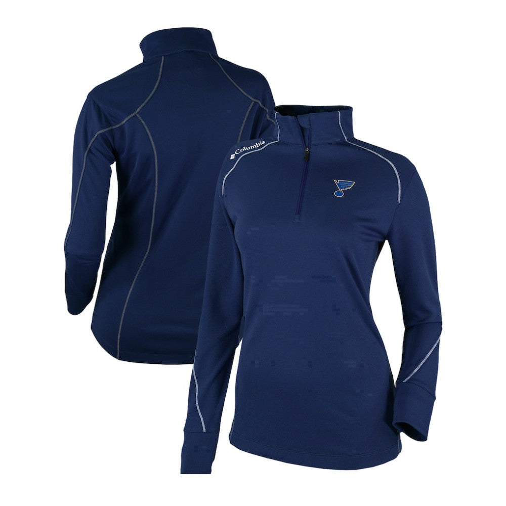 St. Louis Blues Columbia Women's Omni-Wick Shotgun 2.0 Quarter-Zip Pullover Top -  NHL Pullover