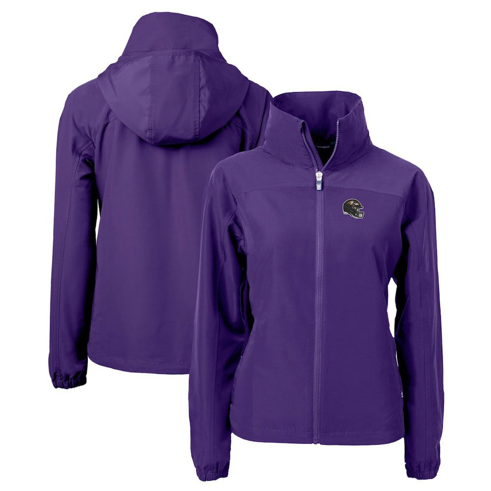 Baltimore Ravens Cutter & Buck Women's Charter Eco Recycled Full-Zip Jacket | NFL Outlet