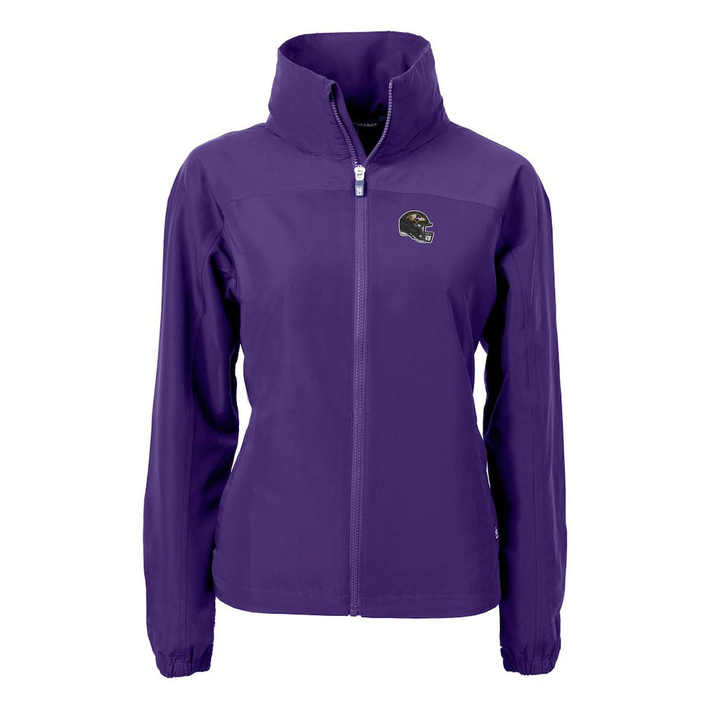 Baltimore Ravens Cutter & Buck Women's Charter Eco Recycled Full-Zip Jacket | NFL Outlet