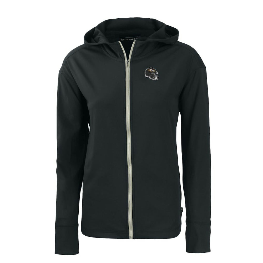 Baltimore Ravens Cutter & Buck Women's Helmet Daybreak Eco Recycled Full-Zip Hoodie | NFL Outlet