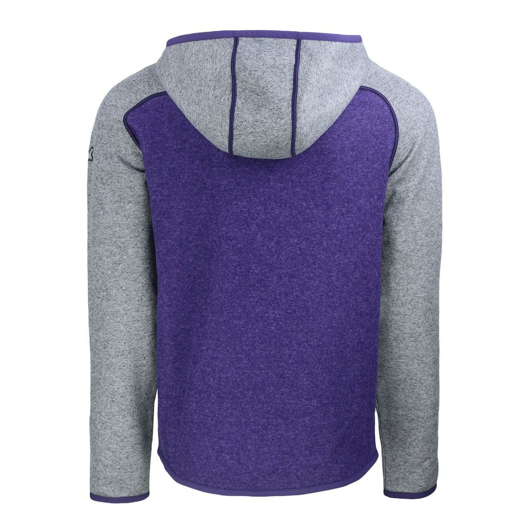 Baltimore Ravens Cutter & Buck Helmet Mainsail Sweater-Knit Full-Zip Hoodie | NFL Discount