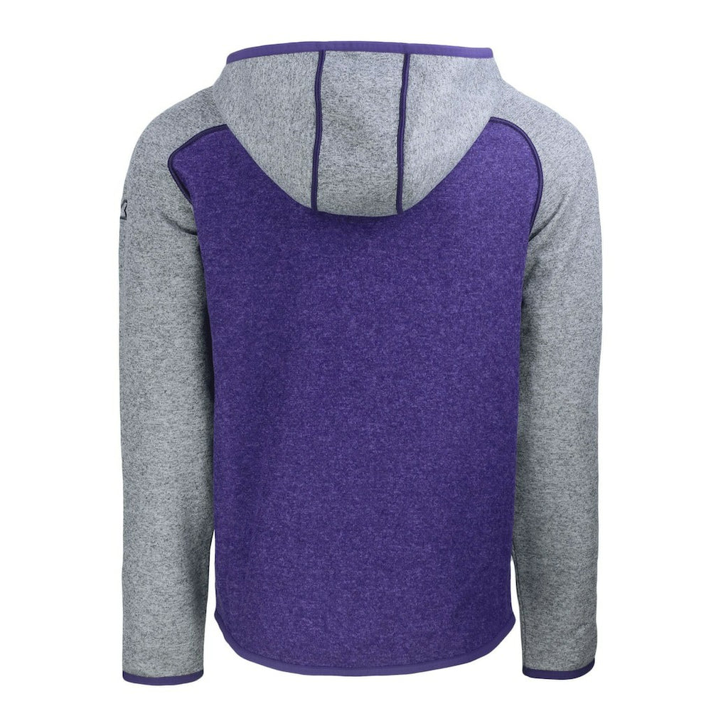 Baltimore Ravens Cutter & Buck Helmet Mainsail Sweater-Knit Full-Zip Hoodie | NFL Discount