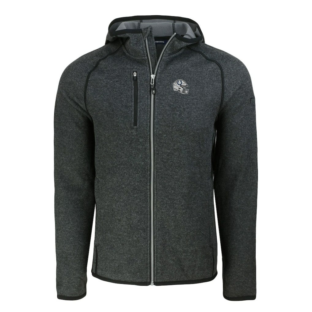 Indianapolis Colts Cutter & Buck Helmet Mainsail Sweater-Knit Full-Zip Hoodie | NFL New