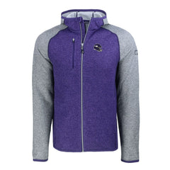 Minnesota Vikings Cutter & Buck Helmet Mainsail Sweater-Knit Full-Zip Hoodie | NFL Near me