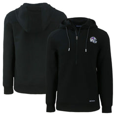 Buffalo Bills Cutter & Buck Helmet Roam Eco Half-Zip Recycled Pullover Hoodie | NFL Sale