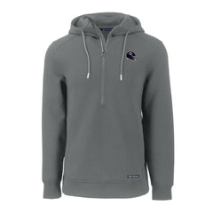 Chicago Bears Cutter & Buck Helmet Roam Eco Half-Zip Recycled Pullover Hoodie | NFL Discount
