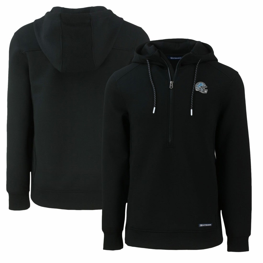 Detroit Lions Cutter & Buck Helmet Roam Eco Half-Zip Recycled Pullover Hoodie | NFL Near me