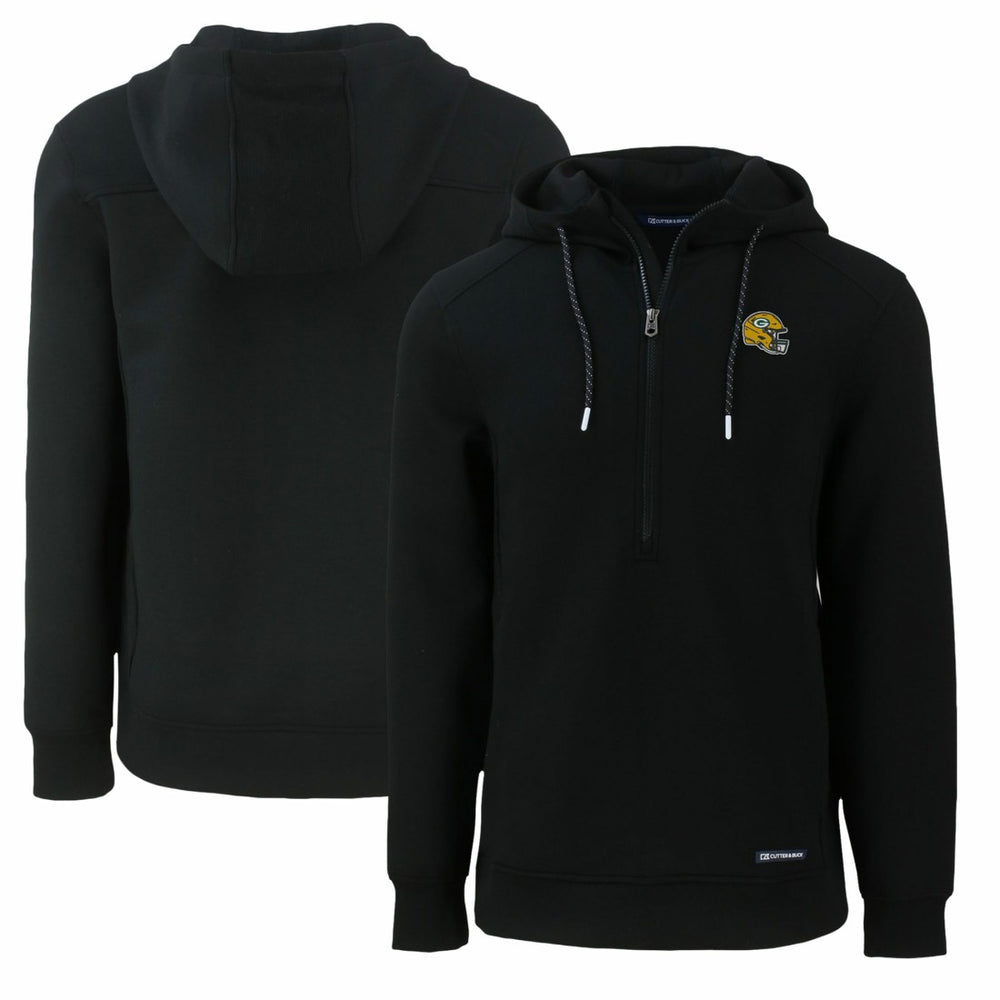 Green Bay Packers Cutter & Buck Helmet Roam Eco Half-Zip Recycled Pullover Hoodie | NFL Discount