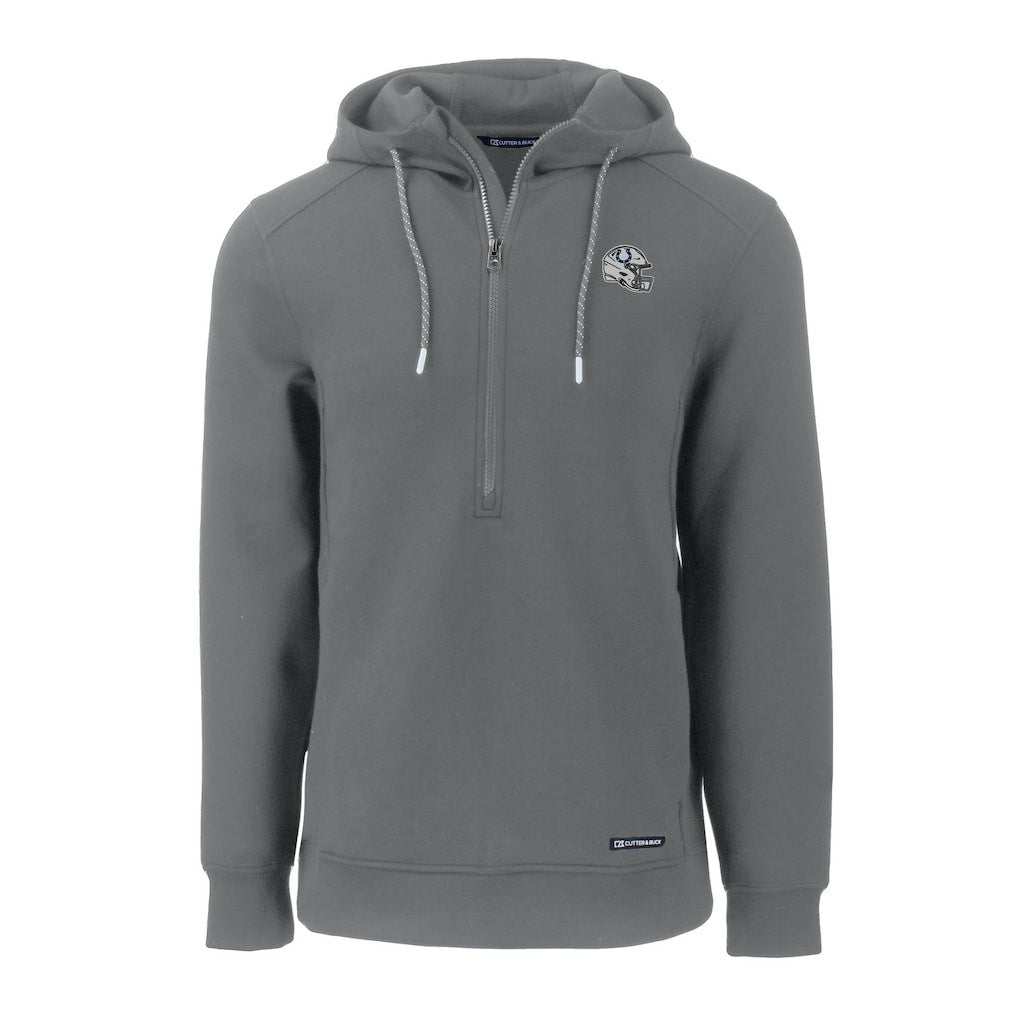 Indianapolis Colts Cutter & Buck Helmet Roam Eco Half-Zip Recycled Pullover Hoodie | NFL Discount