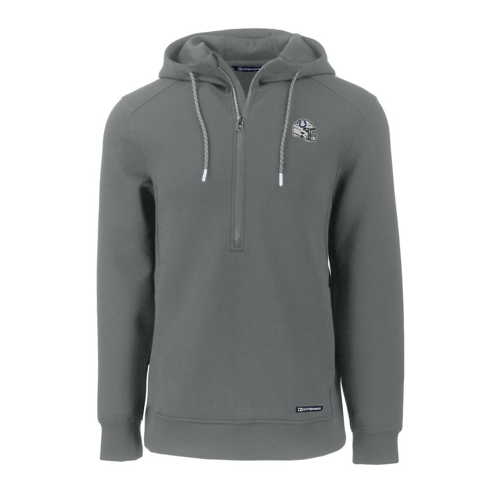 Indianapolis Colts Cutter & Buck Helmet Roam Eco Half-Zip Recycled Pullover Hoodie | NFL Discount