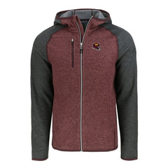 Washington Commanders Cutter & Buck Helmet Mainsail Sweater-Knit Full-Zip Hoodie | NFL Hot