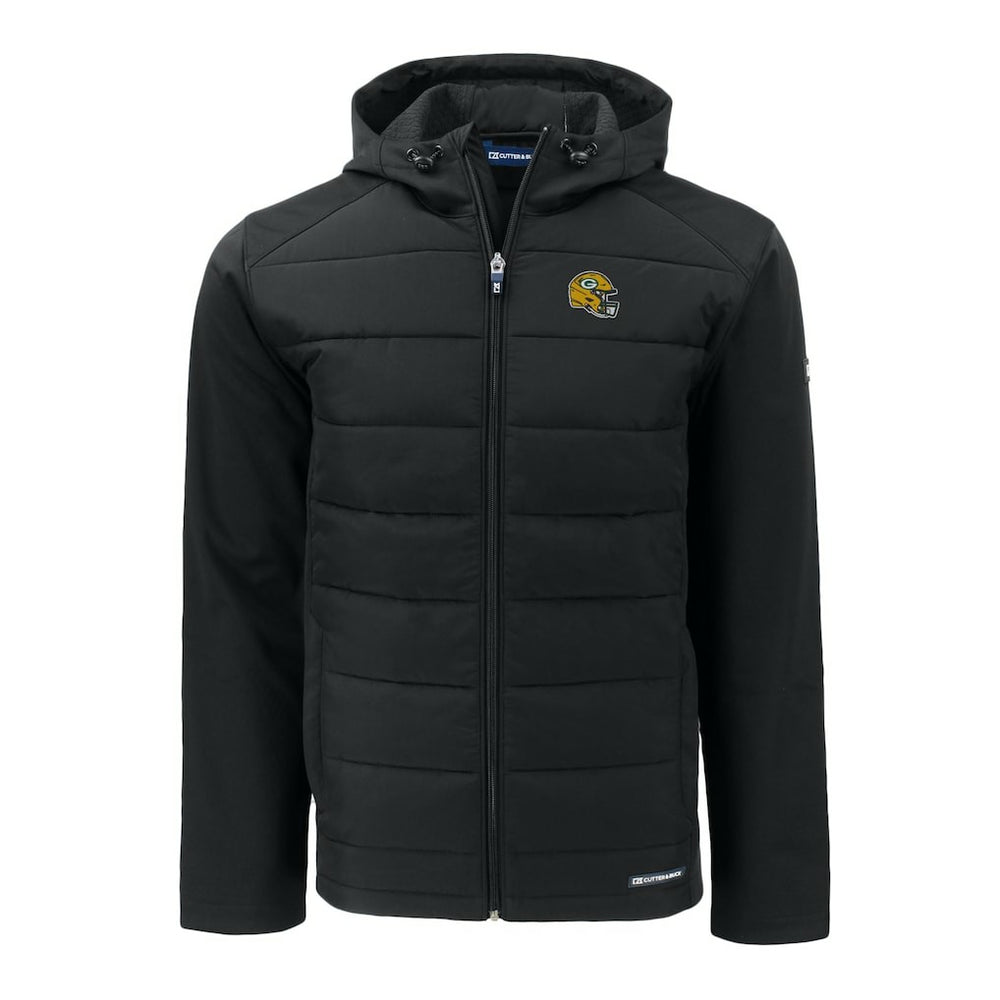 Green Bay Packers Cutter & Buck Helmet Big & Tall Evoke Hybrid Eco Softshell Recycled Full-Zip Jacket | NFL On sale