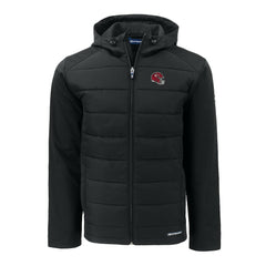 Kansas City Chiefs Cutter & Buck Helmet Big & Tall Evoke Hybrid Eco Softshell Recycled Full-Zip Hoodie Jacket | NFL Near me