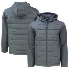 Las Vegas Raiders Cutter & Buck Helmet Big & Tall Evoke Hybrid Eco Softshell Recycled Full-Zip Jacket | NFL New