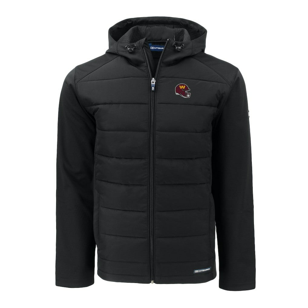 Washington Commanders Cutter & Buck Helmet Big & Tall Evoke Hybrid Eco Softshell Recycled Full-Zip Jacket | NFL Near me