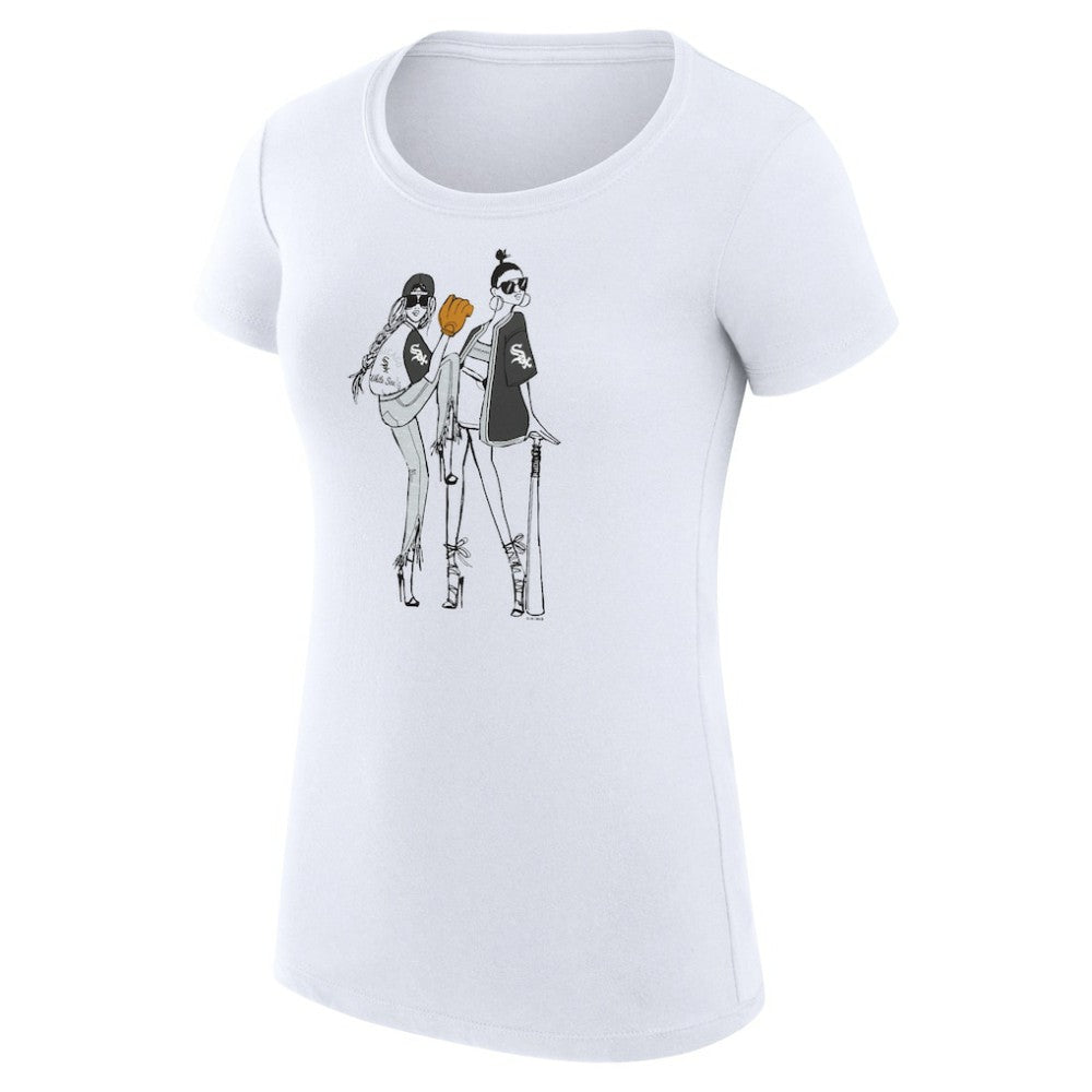 Chicago White Sox G-III 4Her by Carl Banks Women's Super-Slim Fit Lightweight Baseball Girls T-Shirt - MLB T-shirts