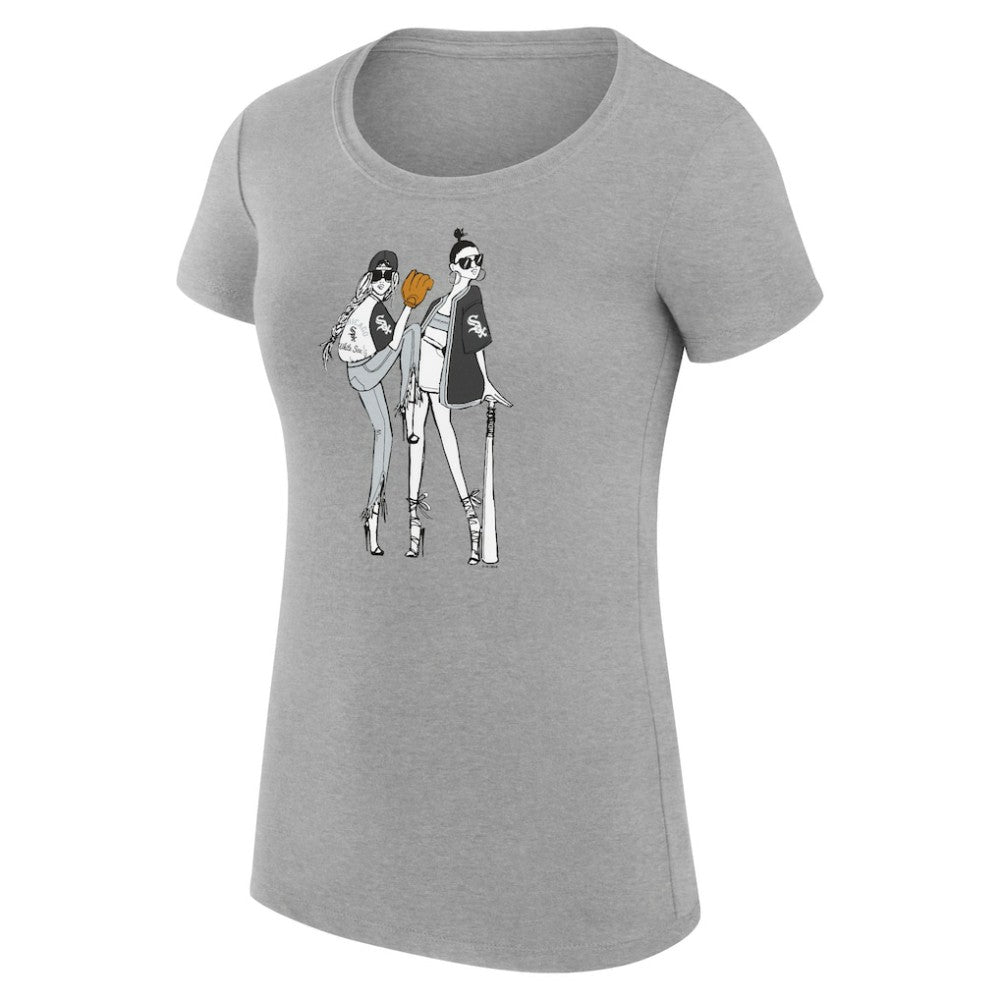 Chicago White Sox G-III 4Her by Carl Banks Women's Super-Slim Fit Lightweight Baseball Girls T-Shirt - MLB T-shirts