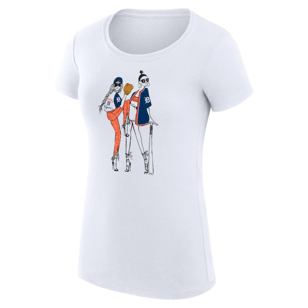 Detroit Tigers G-III 4Her by Carl Banks Women's Super-Slim Fit Lightweight Baseball Girls T-Shirt - MLB T-shirts