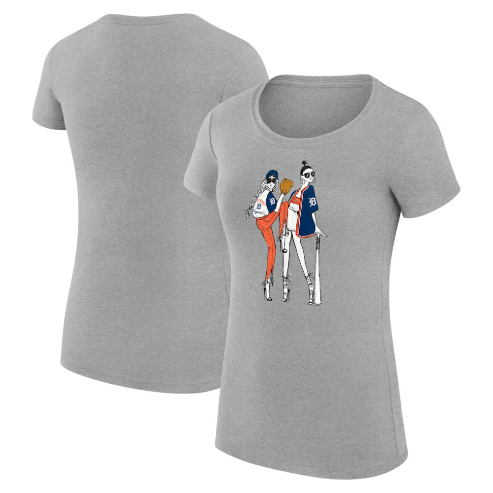 Detroit Tigers G-III 4Her by Carl Banks Women's Super-Slim Fit Lightweight Baseball Girls T-Shirt - MLB T-shirts