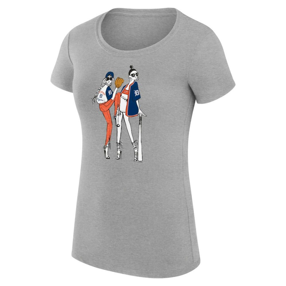 Detroit Tigers G-III 4Her by Carl Banks Women's Super-Slim Fit Lightweight Baseball Girls T-Shirt - MLB T-shirts
