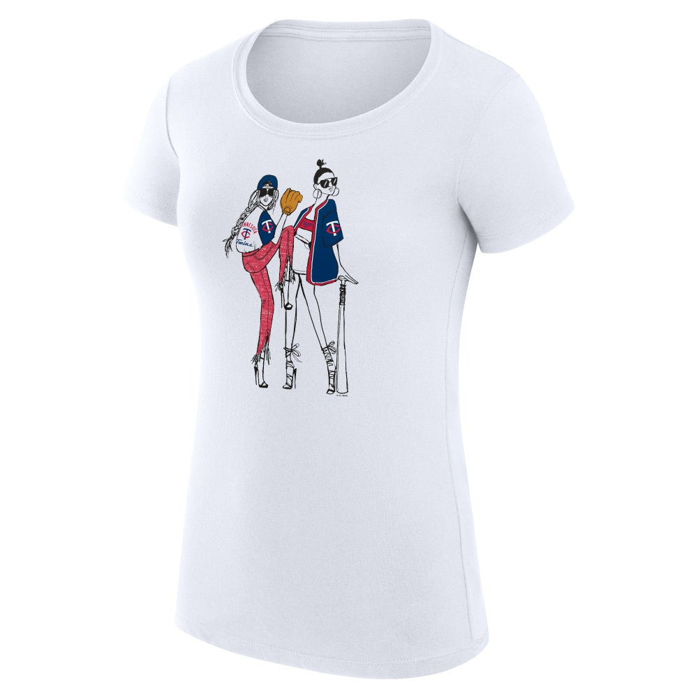 Minnesota Twins G-III 4Her by Carl Banks Women's Super-Slim Fit Lightweight Baseball Girls T-Shirt - MLB T-shirts