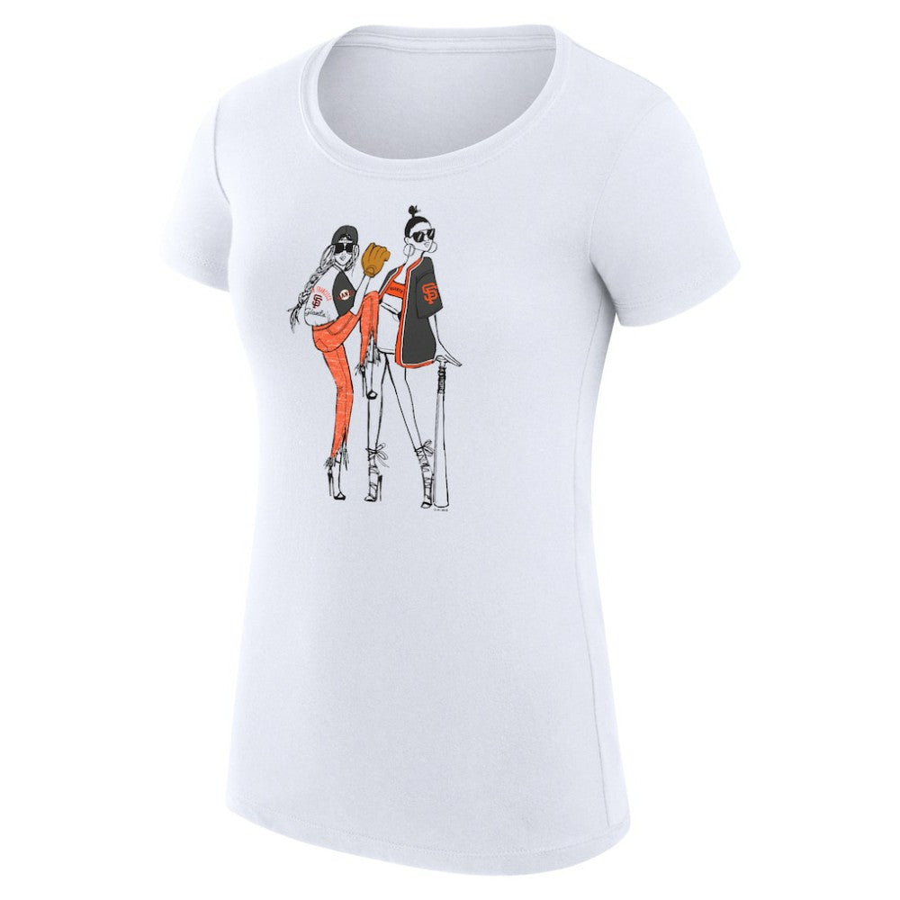 San Francisco Giants G-III 4Her by Carl Banks Women's Super-Slim Fit Lightweight Baseball Girls T-Shirt - MLB T-shirts