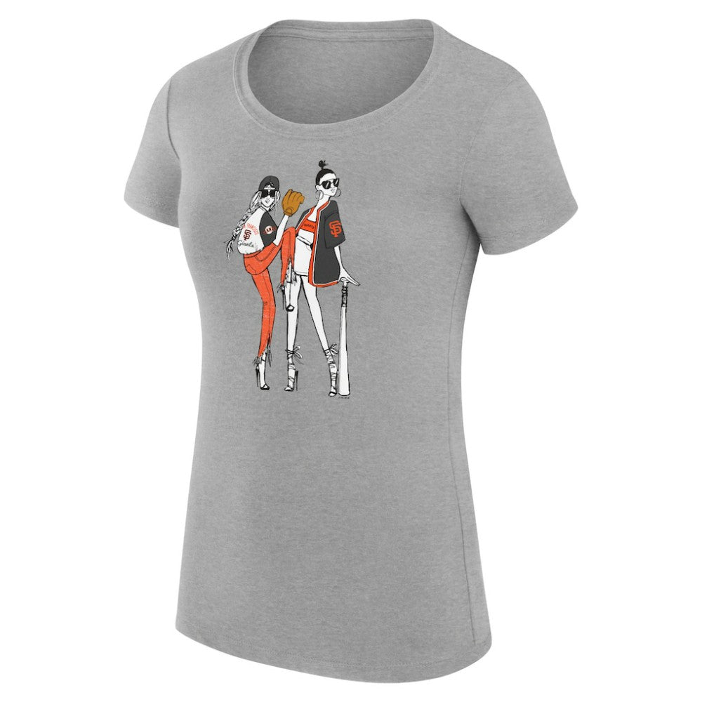 San Francisco Giants G-III 4Her by Carl Banks Women's Super-Slim Fit Lightweight Baseball Girls T-Shirt - MLB T-shirts