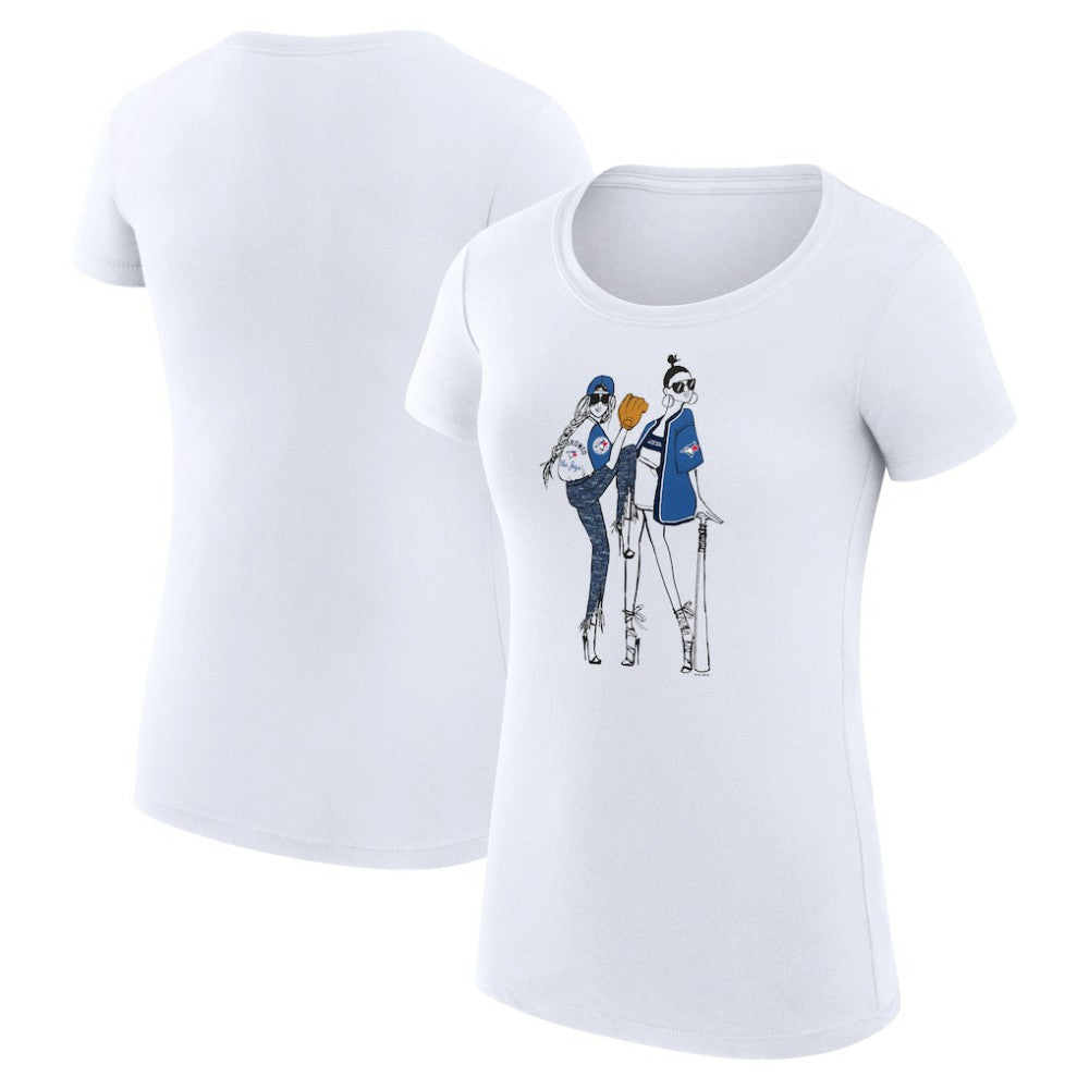 Toronto Blue Jays G-III 4Her by Carl Banks Women's Super-Slim Fit Lightweight Baseball Girls T-Shirt - MLB T-shirts