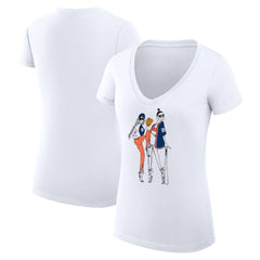 Detroit Tigers G-III 4Her by Carl Banks Women's Super-Slim Fit Lightweight Baseball V-Neck T-Shirt - MLB T-shirts