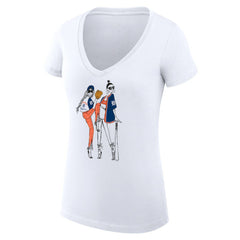 Detroit Tigers G-III 4Her by Carl Banks Women's Super-Slim Fit Lightweight Baseball V-Neck T-Shirt - MLB T-shirts
