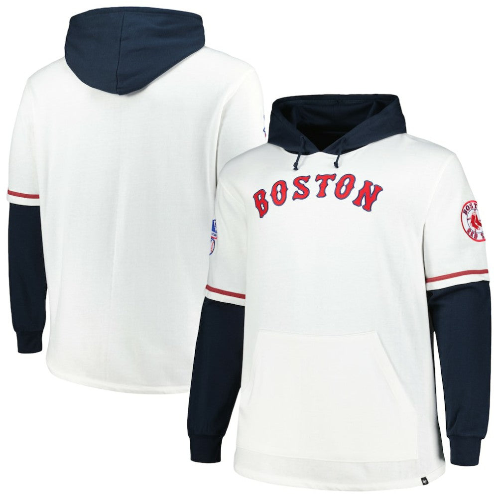 Boston Red Sox '47 Big & Tall Trifecta Shortstop Pullover Hoodie - MLB Hoodies
