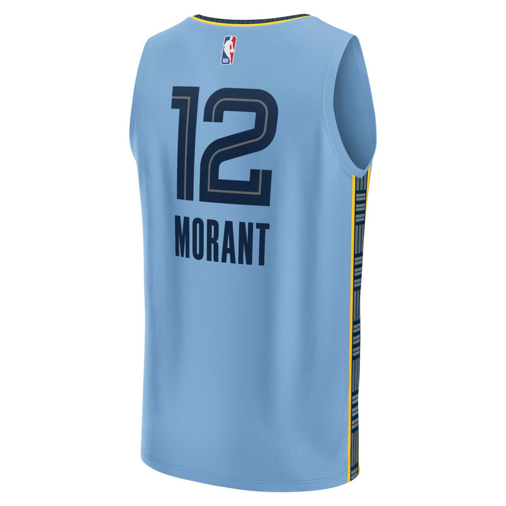 Light Blue Ja Morant Memphis Grizzlies Youth Fast Break Replica Player Jersey | NBA