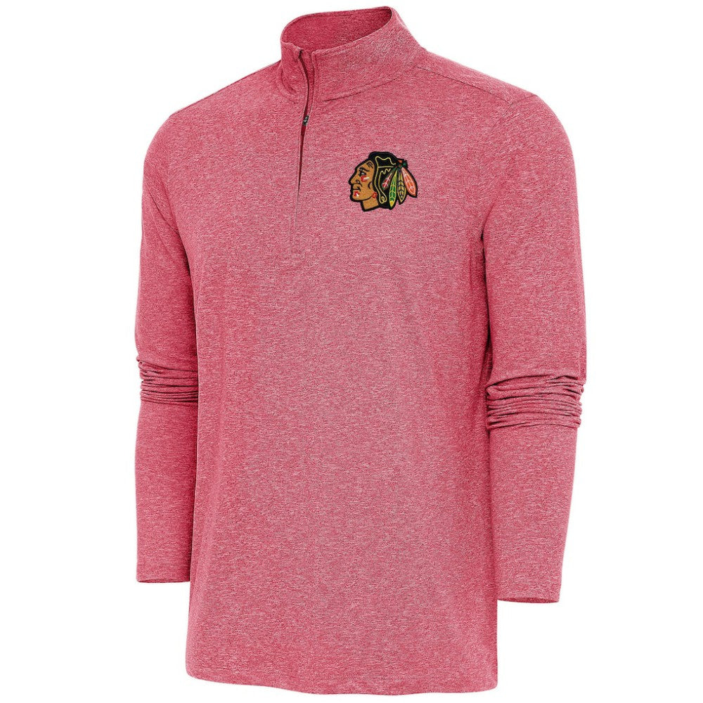 Chicago Blackhawks Antigua Hunk Quarter-Zip Pullover Top -  NHL Pullover