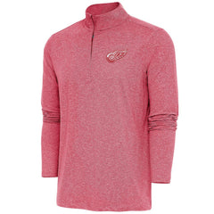 Detroit Red Wings Antigua Hunk Quarter-Zip Pullover Top -  NHL Pullover