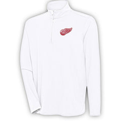 Detroit Red Wings Antigua Hunk Quarter-Zip Pullover Top -  NHL Pullover