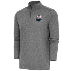 Edmonton Oilers Antigua Hunk Quarter-Zip Pullover Top -  NHL Pullover