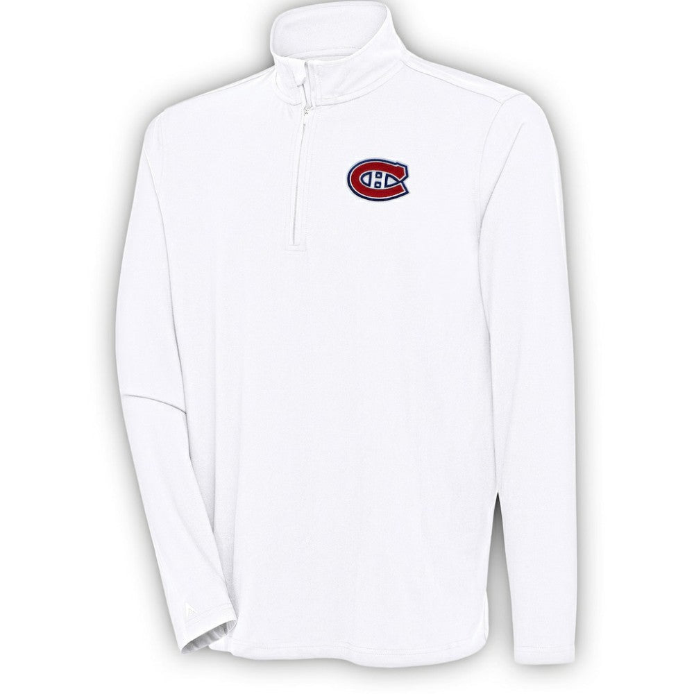 Montreal Canadiens Antigua Hunk Quarter-Zip Pullover Top -  NHL Pullover