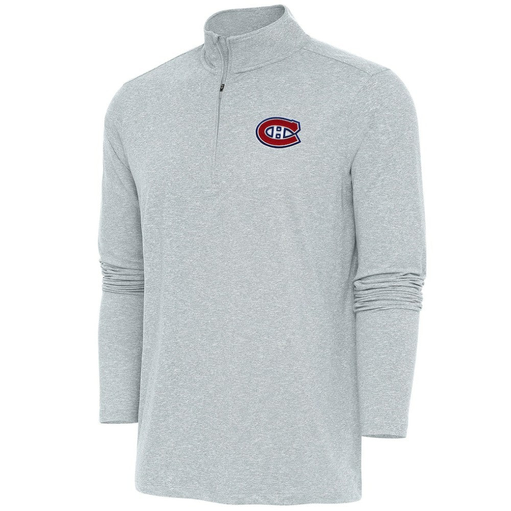 Montreal Canadiens Antigua Hunk Quarter-Zip Pullover Top -  NHL Pullover
