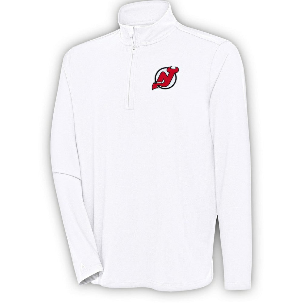 New Jersey Devils Antigua Hunk Quarter-Zip Pullover Top -  NHL Jerseys