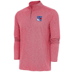 New York Rangers Antigua Hunk Quarter-Zip Pullover Top -  NHL Pullover