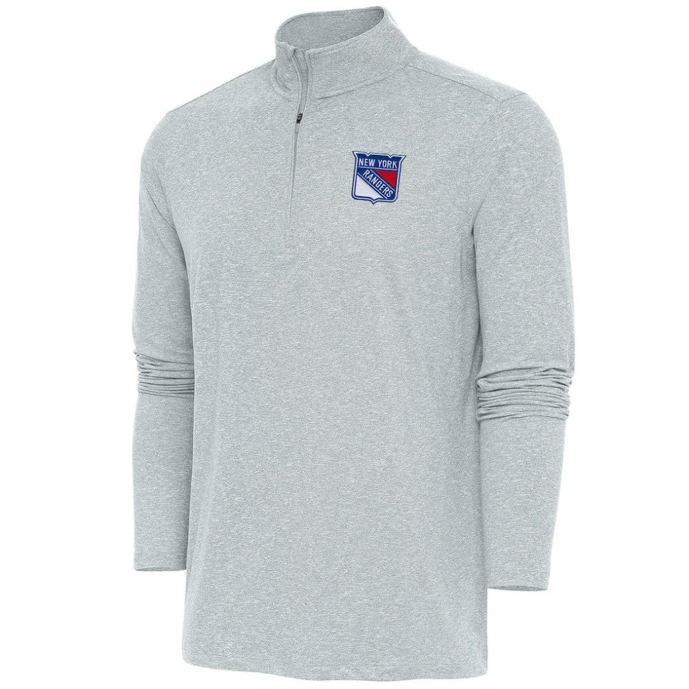 New York Rangers Antigua Hunk Quarter-Zip Pullover Top -  NHL Pullover